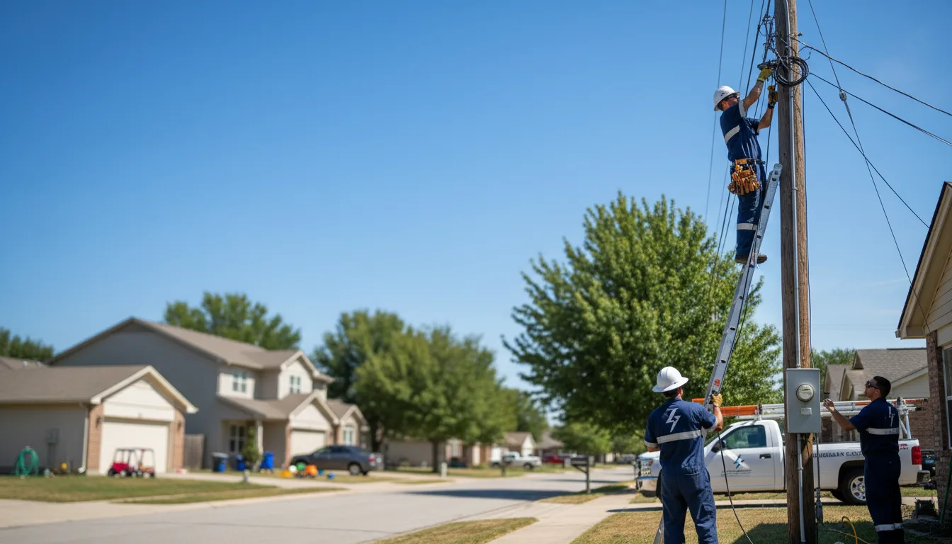 Residential electrician providing installation services in Tunnel Hill, GA
